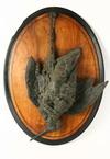 Appraisal: BRONZED SPELTER GAME PLAQUE - Dead Woodcock hanging from one