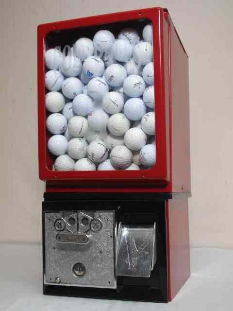 Appraisal: Vintage cent golf ball dispenser Victor Red and black painted