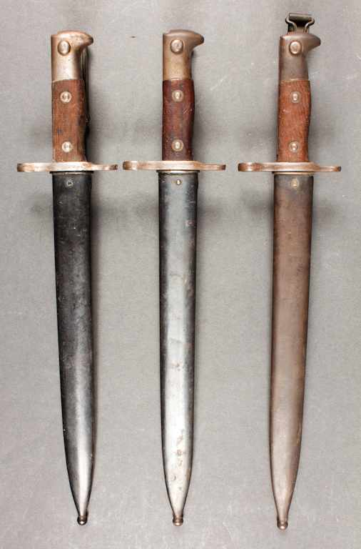 Appraisal: Three bayonets all U S Rifle Model Krag Jorgensen with