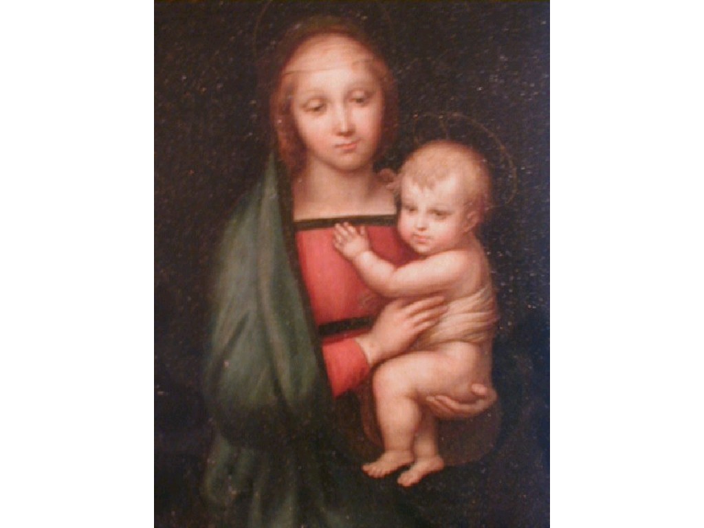 Appraisal: Anonymous thC Italian School Portrait of Madonna and Child oil