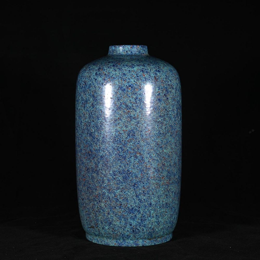 Appraisal: CHINESE ROBINS EGG BLUE GLAZED PORCELAIN VASE Chinese robin's egg