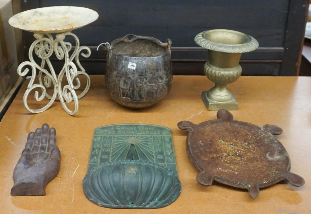 Appraisal: Collection of Metal Garden Ornaments