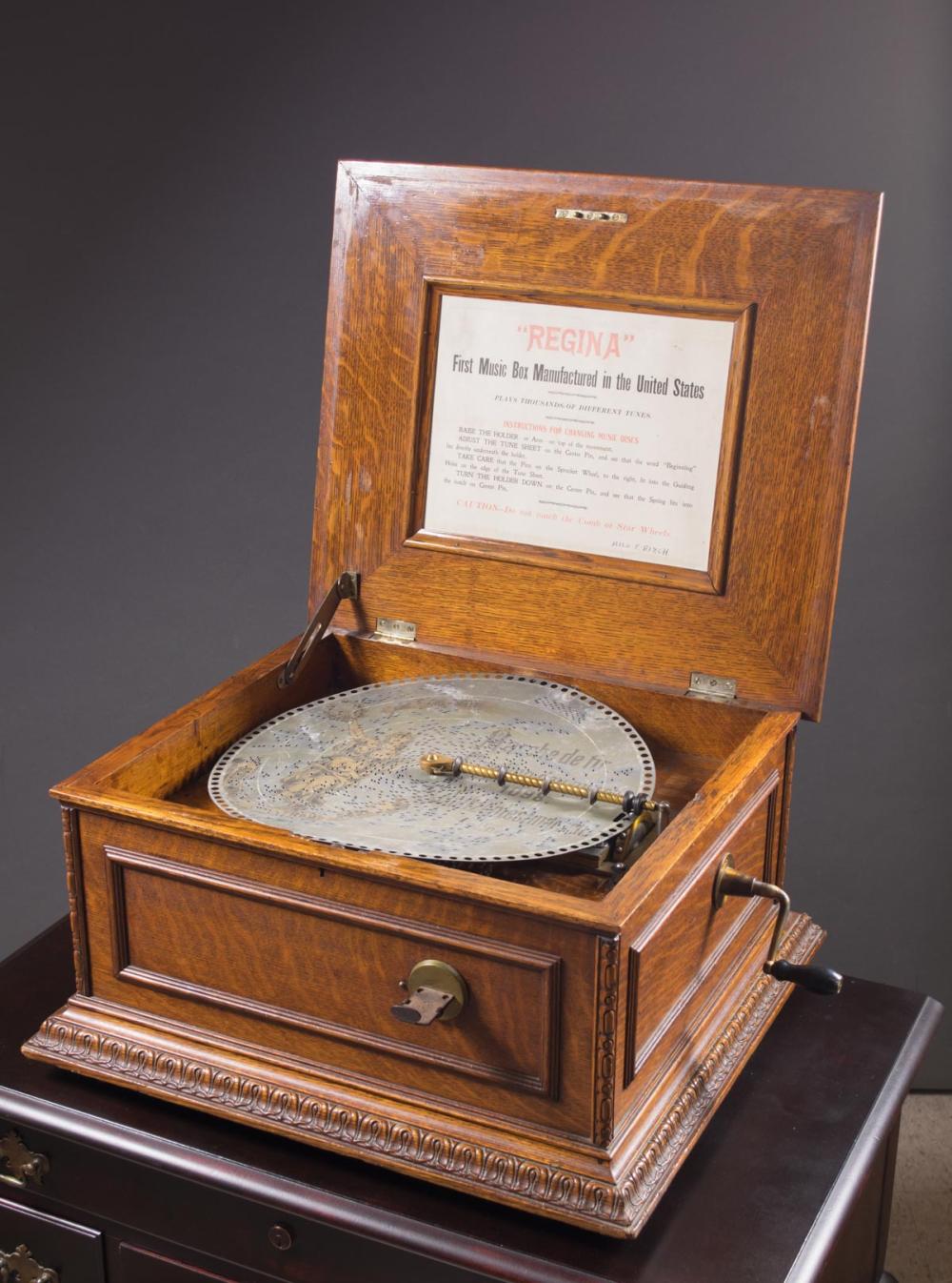 Appraisal: COIN-OPERATED REGINA DISC MUSIC BOX The Regina Co Rahway NJ