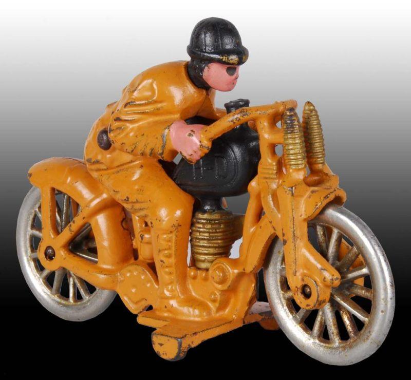 Appraisal: Cast Iron Hubley Harley Hill Climber Cycle Toy Description Early