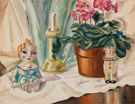 Appraisal: LO S MAILOU JONES - Still Life Watercolor on wove