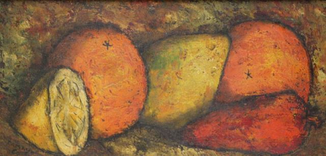 Appraisal: TAMAYO Oil On Masonite Still Life Life Signed and dated