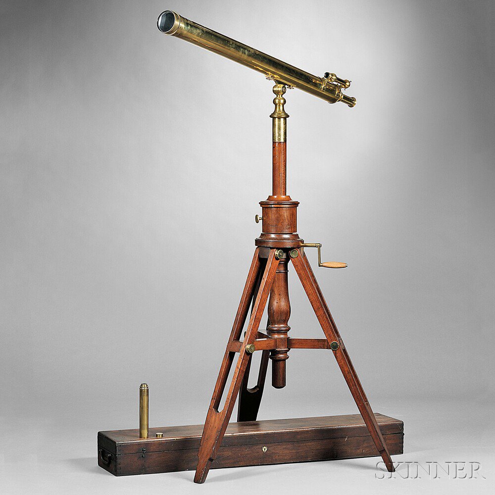 Appraisal: Unsigned -inch Refractor Telescope th century the -in brass main