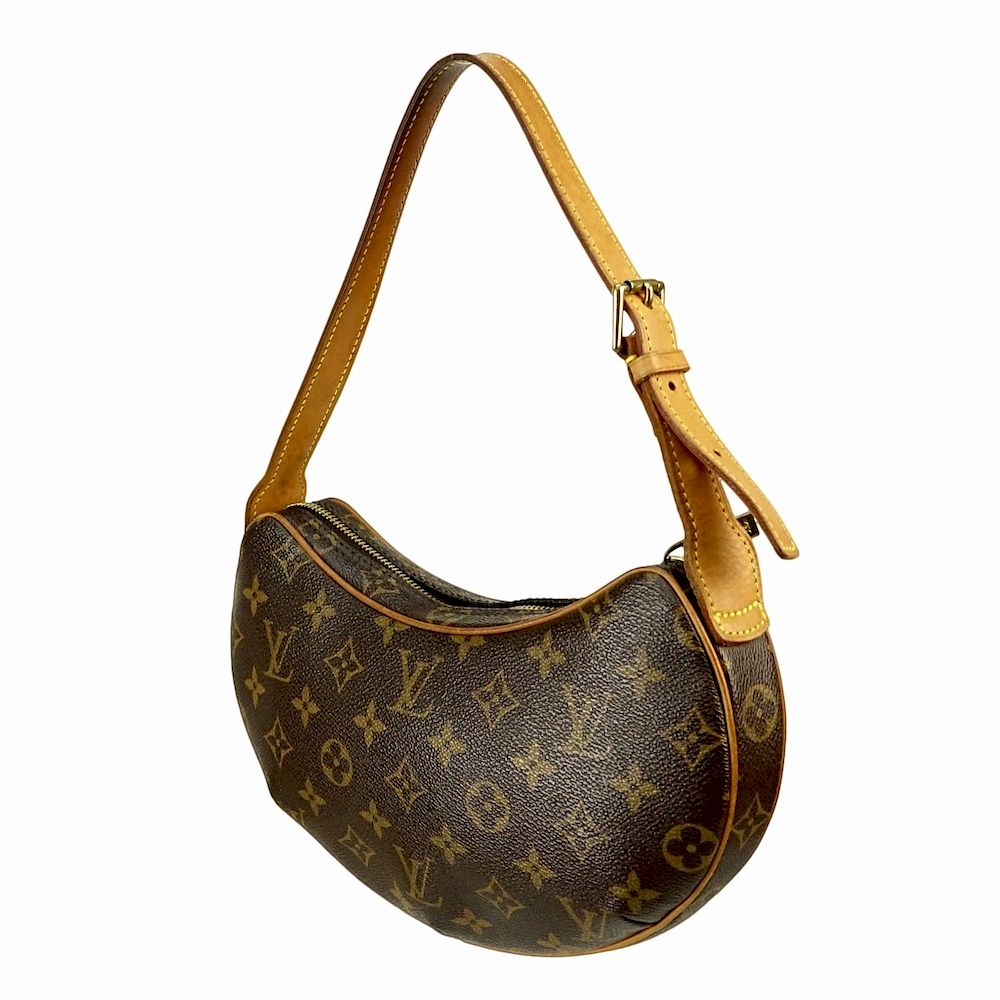 Appraisal: Louis Vuitton Brown Monogram Canvas Croissant Bag Louis Vuitton Brown