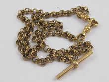 Appraisal: A carat gold albert chain approx cm long weight approx