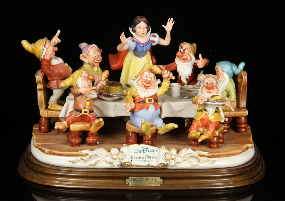 Appraisal: - Capodimonte Walt Disney's Snow White and the Seven Dwarves