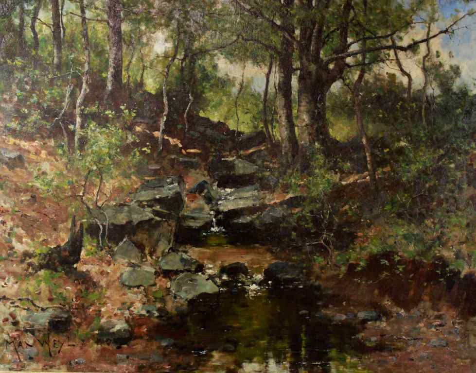 Appraisal: MAX WEYL AMERICAN - ROCK CREEK PARK Oil on canvas