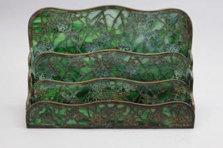 Appraisal: Tiffany Studios Art Nouveau Letter Holder as is Art nouveau