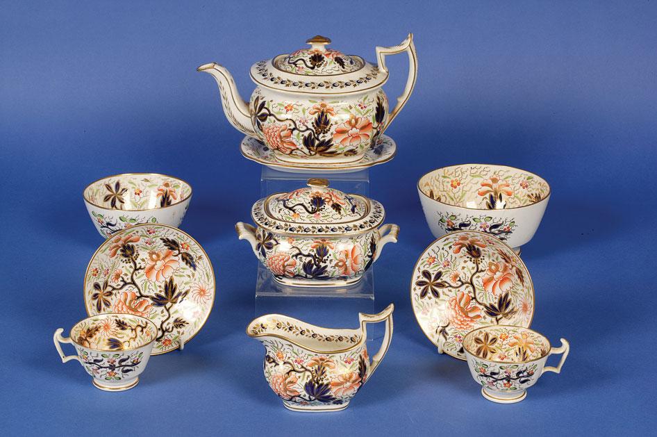 Appraisal: A NEW HALL PART TEA SET circa - pattern comprising