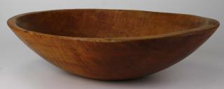 Appraisal: th c tiger maple trencher bowl length th c tiger