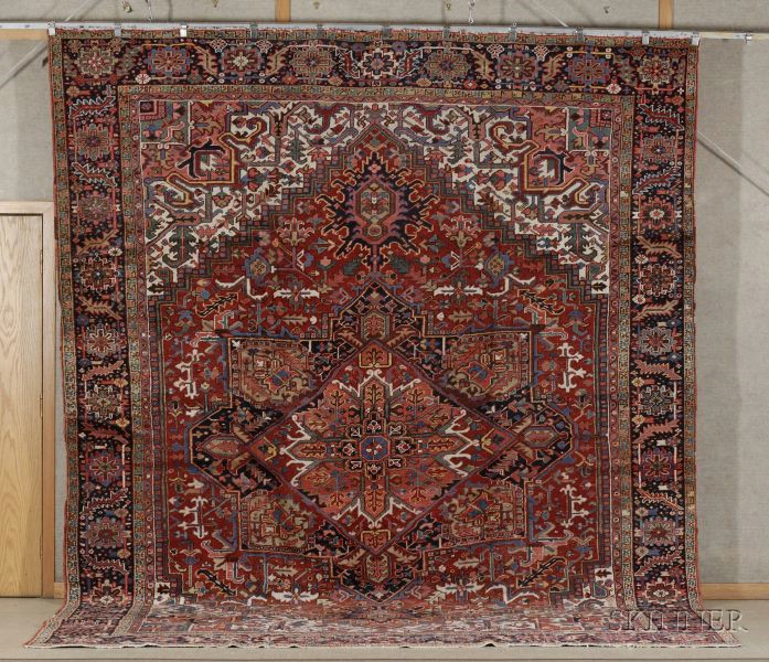 Appraisal: Heriz Carpet Northwest Persia second quarter th century areas of