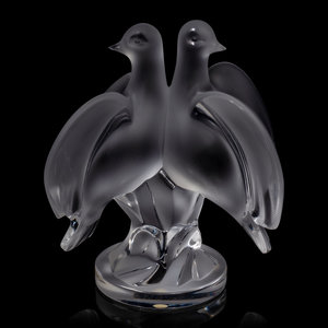 Appraisal: A Lalique Ariane Figural Group Second Half th Century Height