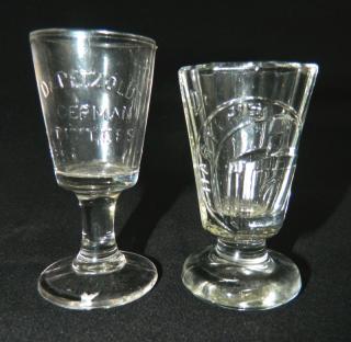 Appraisal: Crystal glass dose goblets Crystal glass dose goblets- 'Dr Harter's'