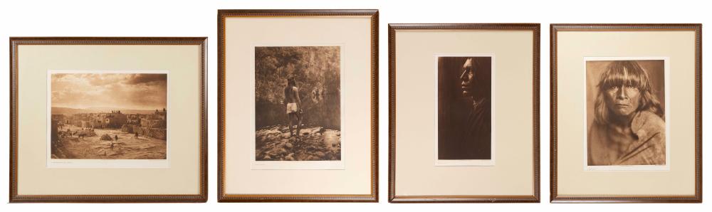 Appraisal: EDWARD S CURTIS WASHINGTON CALIFORNIA - FOUR PHOTOGRAVURES FROM THE