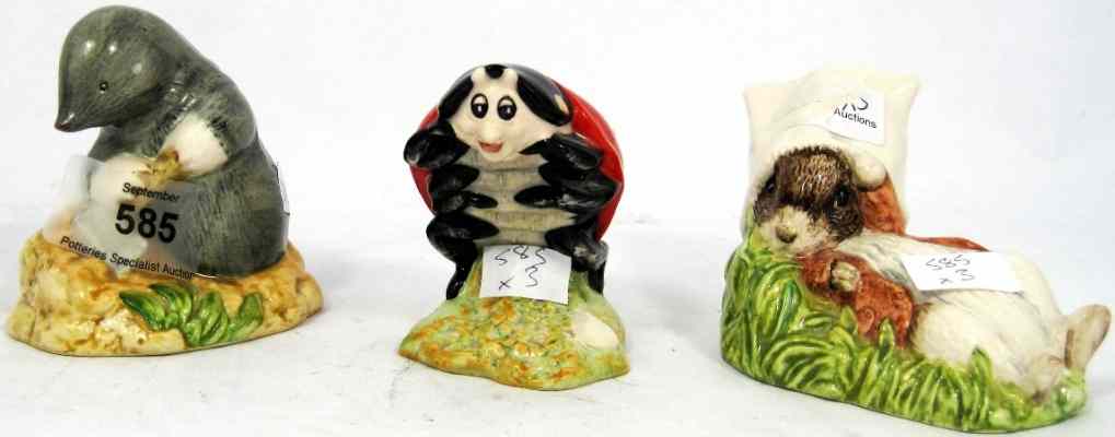 Appraisal: Royal Albert Beatrix Potter Figures Mother Ladybird Giggory Diggory Delvet