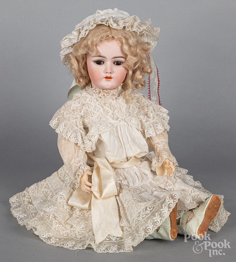 Appraisal: Heinrich Handwerck bisque head doll Heinrich Handwerck bisque head doll