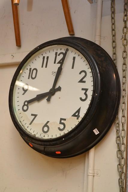 Appraisal: LARGE SMITHS SECTRIC RAILWAY CLOCK