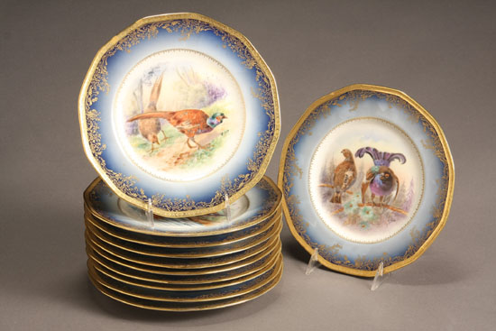 Appraisal: Lot Property from a Virginia Collection Set of Eleven Limoges