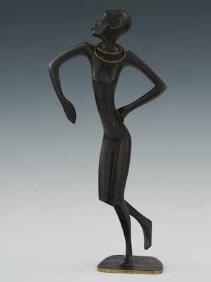 Appraisal: A Hagenauer Bronze Figure of a Dancer Cast bronze with