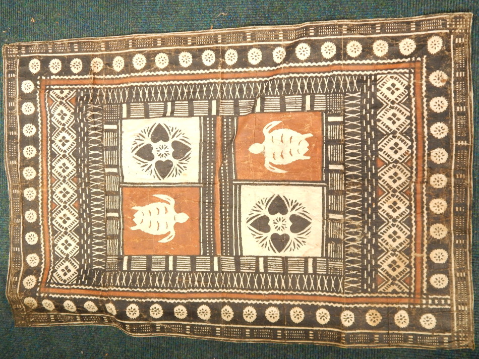 Appraisal: Tribal Art A Samoan or South Sea Island tapa cloth