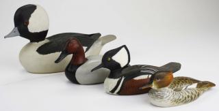 Appraisal: Fine group of signed Robert Davis Londonderry VT miniature decoys