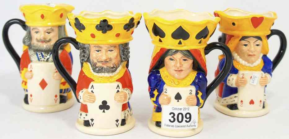 Appraisal: Royal Doulton Double Sided Toby Jugs King and Queen of