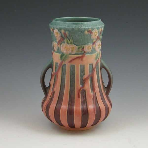 Appraisal: Roseville Cherry Blossom - '' handled vase in pink and