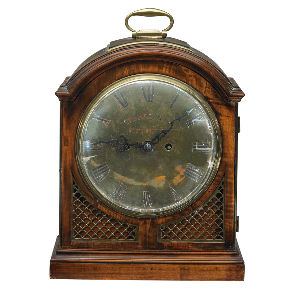 Appraisal: Robert Wood London George III Mahogany Bracket Clock c the