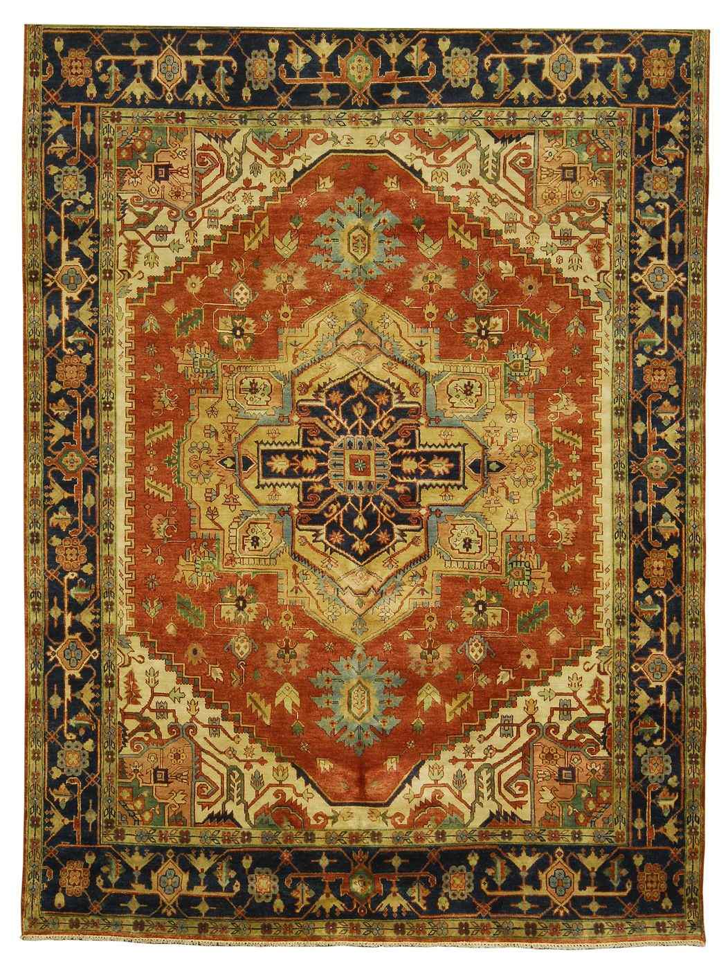 Appraisal: ORIENTAL RUG SERAPI DESIGN ' x ' '' Gold and