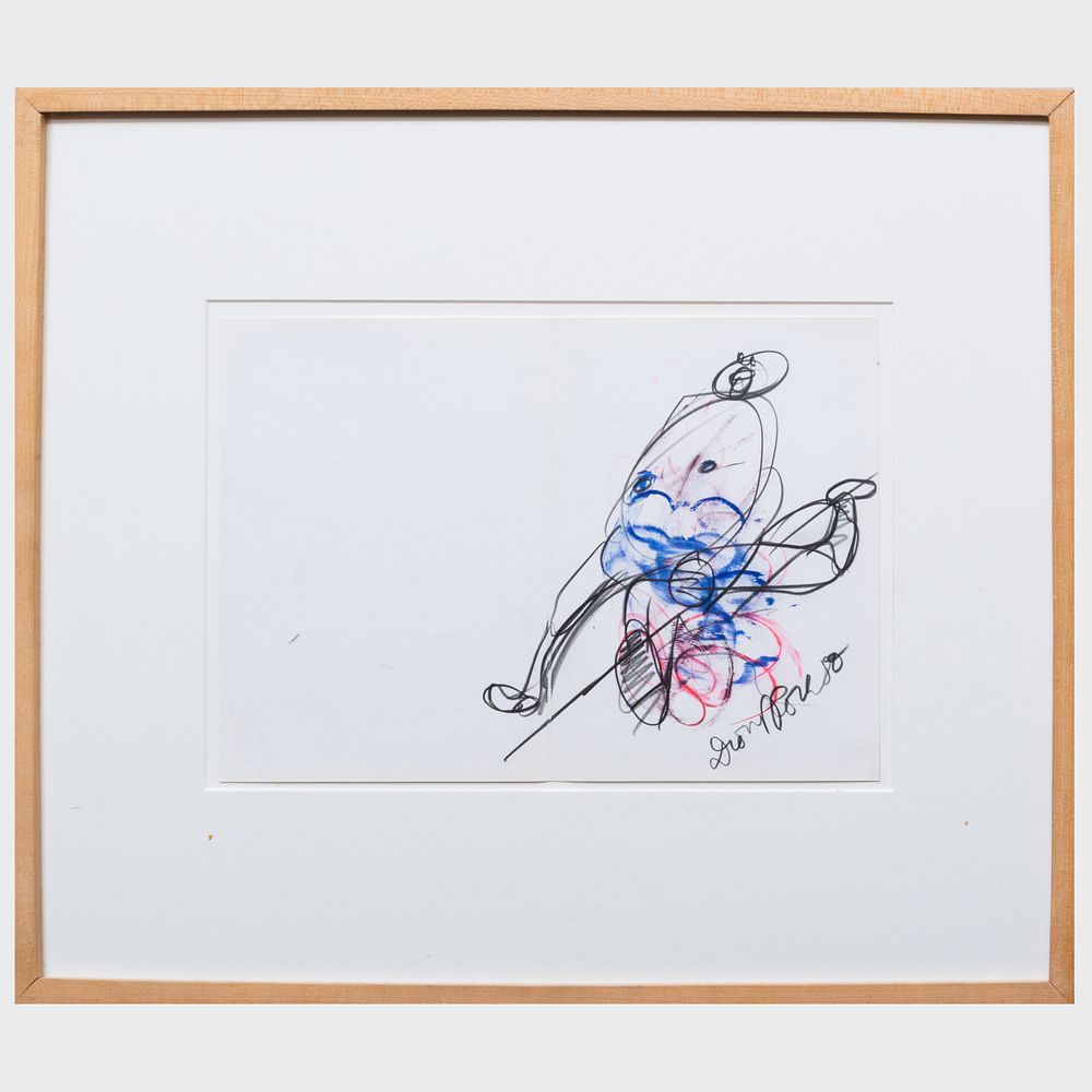 Appraisal: Dieter Roth - Untitled Speedy Drawing Pencil and ink on