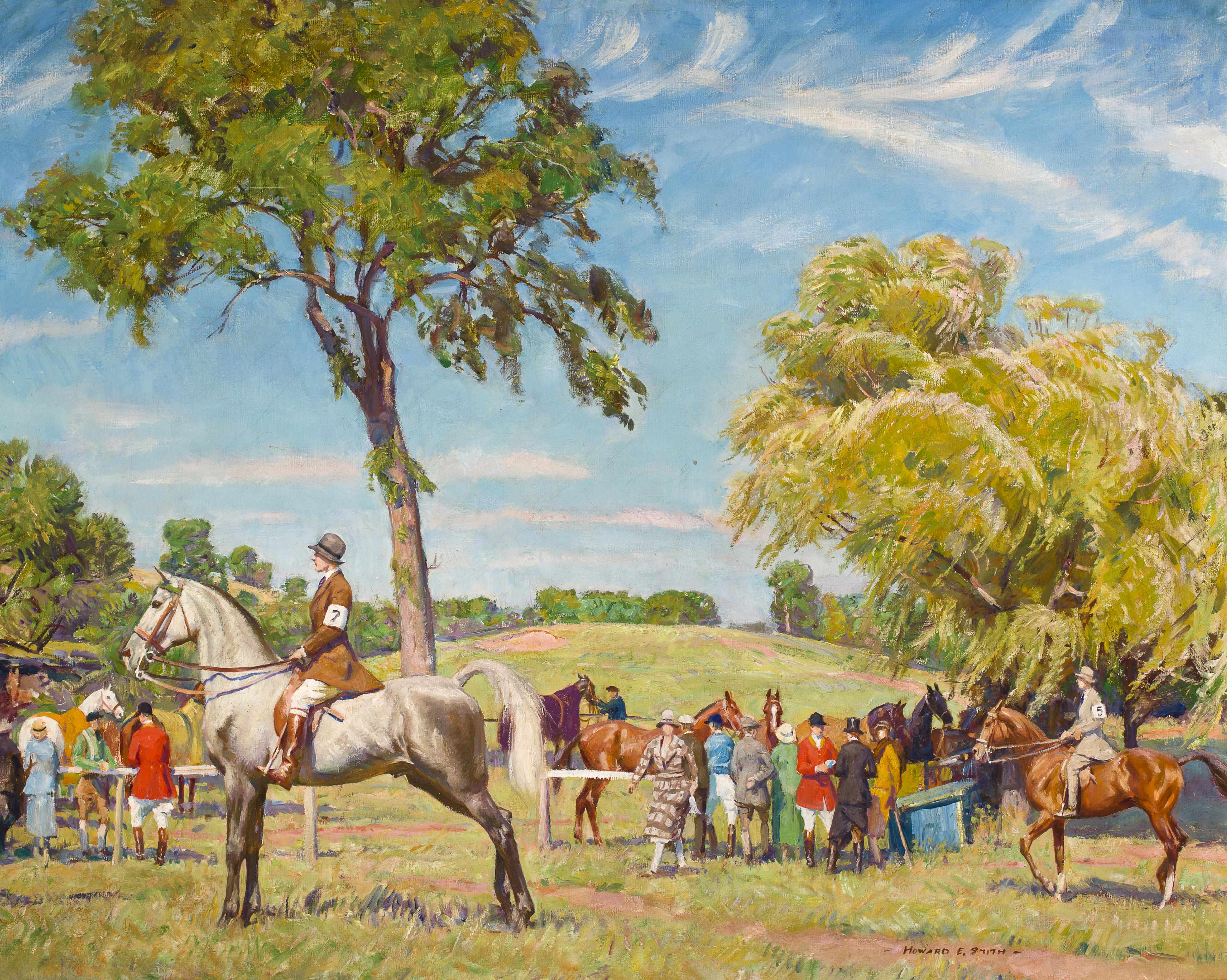 Appraisal: Howard Everett Smith American - At the horse show signed