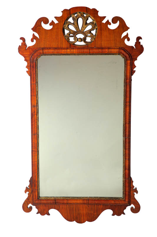 Appraisal: GEORGE III-STYLE MIRROR England early th century mahogany and pine