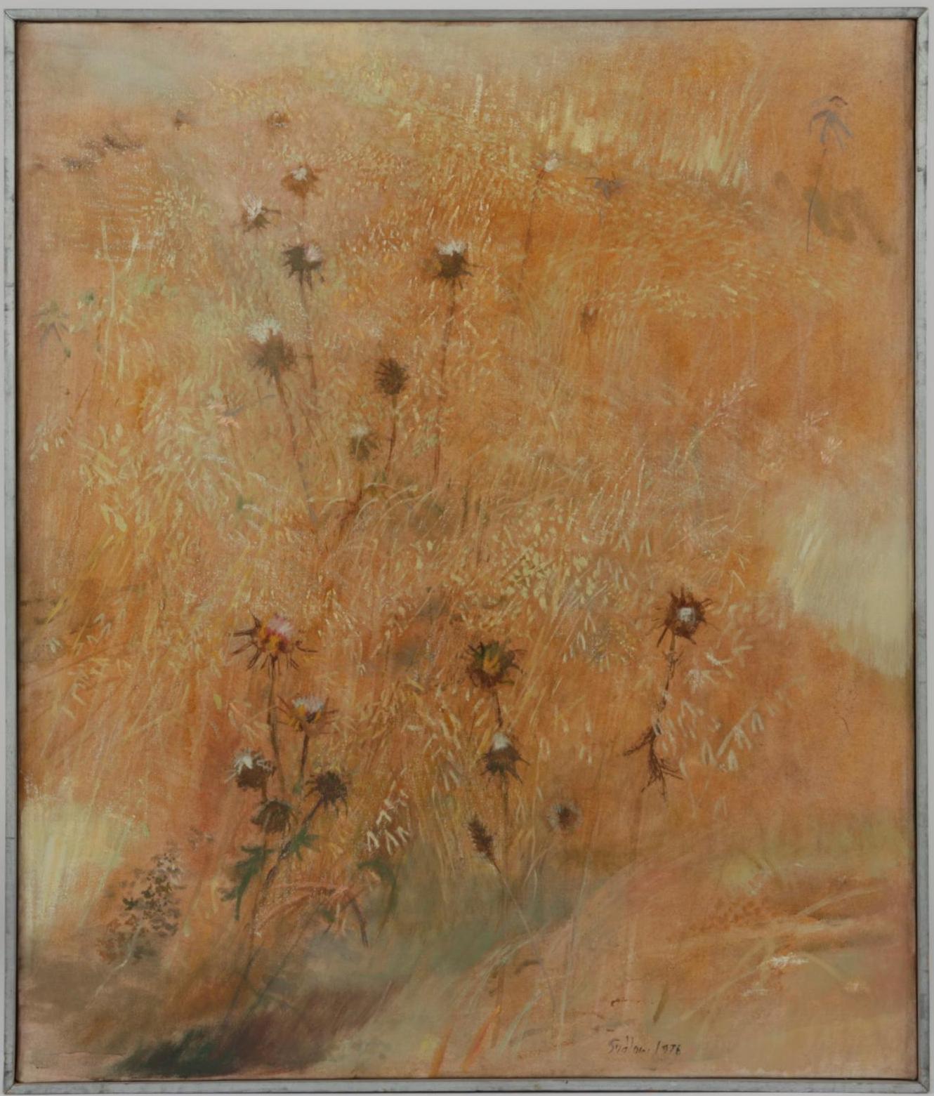 Appraisal: ROBERT SUDLOW 'GOLDEN THISTLE FIELD' OIL Robert Sudlow American -