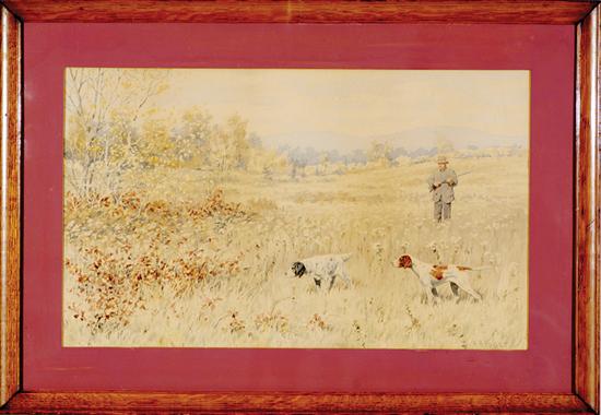 Appraisal: Arthur Burdett Frost Pennsylvania California - FIELD SHOOTING SCENE color