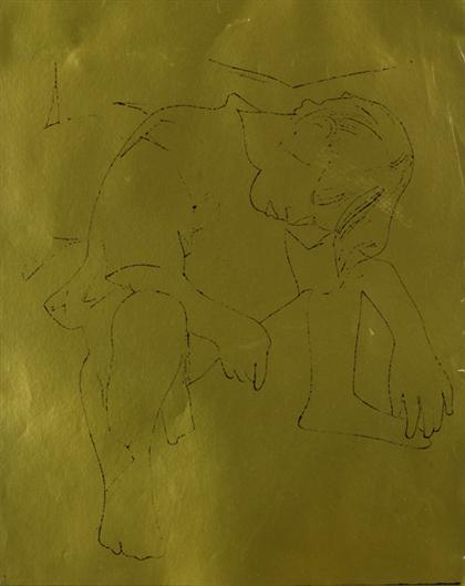 Appraisal: ANDY WARHOL american - UNTITLED from a gold book portfolio