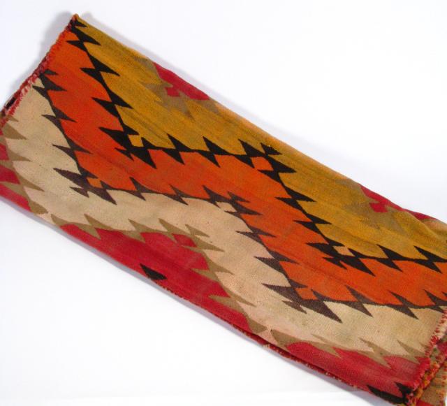 Appraisal: Antique Navajo youth blanket with geometric pattern '' wide ''