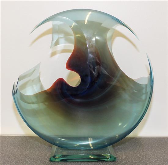 Appraisal: Sale Lot A Contemporary Glass Sculpture Peter Vanderlaan signed dated