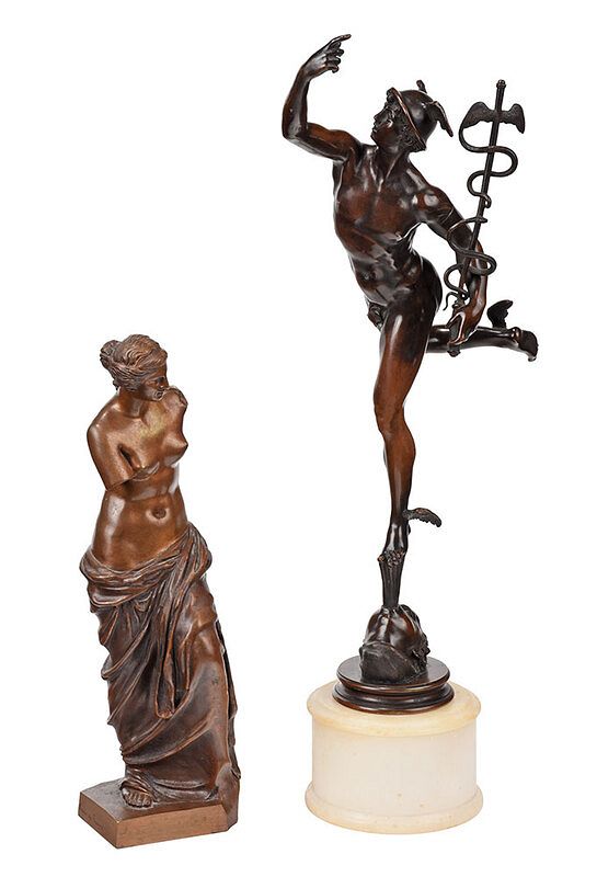 Appraisal: Two Grand Tour Sculptures Continental th th century After Giambologna