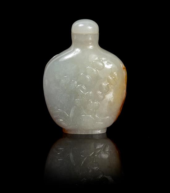 Appraisal: Sale Lot A Chinese Jadeite Snuff Bottle th th century