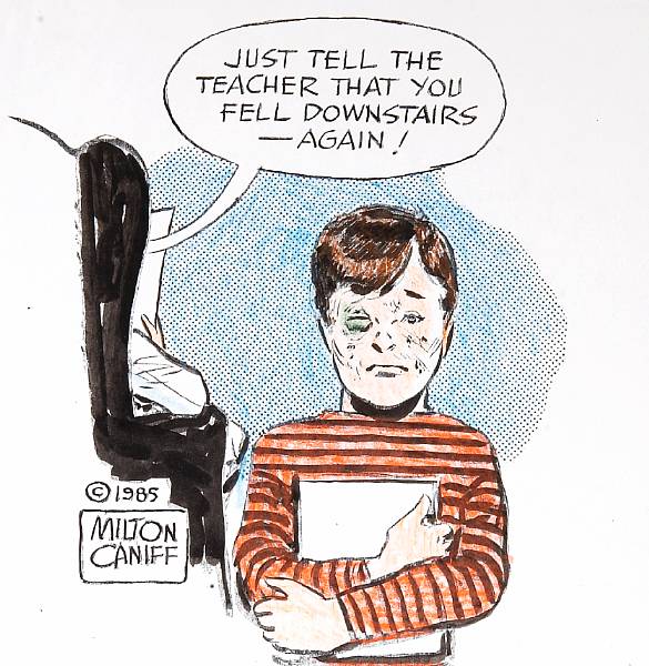 Appraisal: A Milton Caniff pen and ink and a color guide