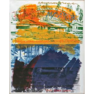 Appraisal: Robert Rauschenberg American - Color lithograph Malaysia This is an