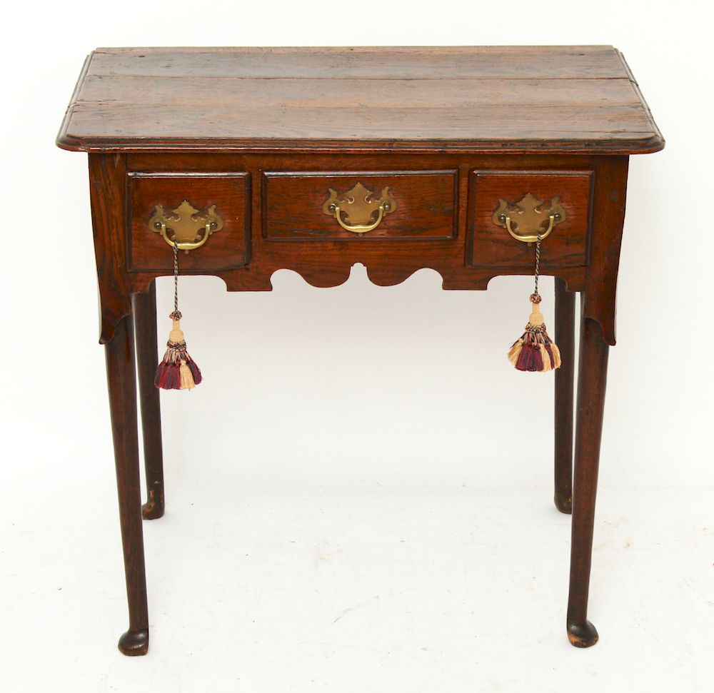 Appraisal: George II Style Oak Dressing Table George II style oak