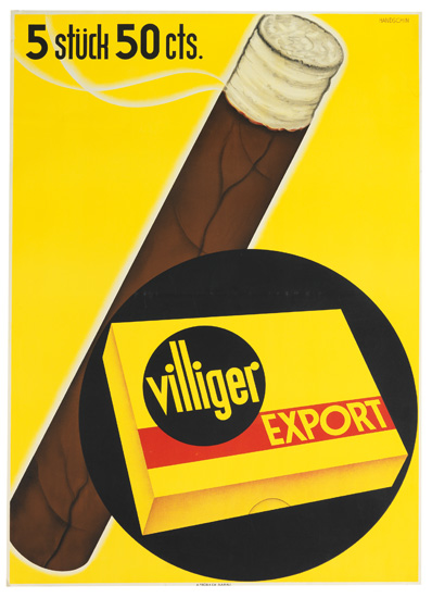 Appraisal: JOHANNES HANDSCHIN - VILLIGER EXPORT Circa x inches x cm