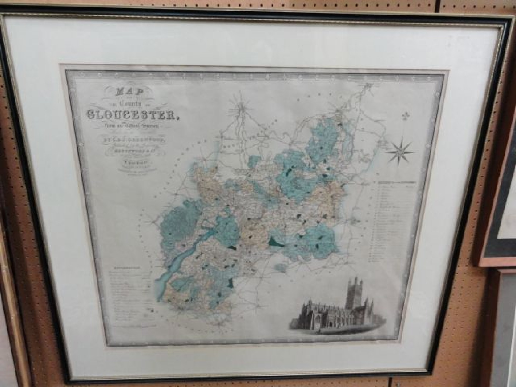 Appraisal: A th century map of the country of Gloucester by