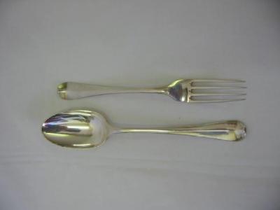 Appraisal: A MATCHED SET OF EIGHT TABLE SPOONS and eight table