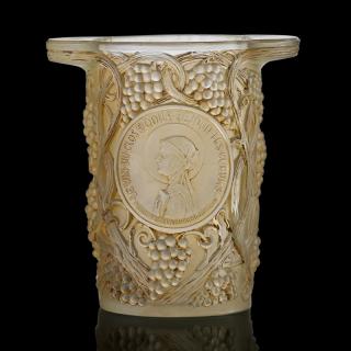 Appraisal: LALIQUE Clos Sainte LALIQUE Clos Sainte-Odile ice bucket France des